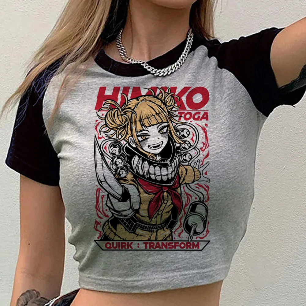 My Hero Academia crop top female cute meme baddie korean fashion japanese shirt anime gothic japanese vintage dollette