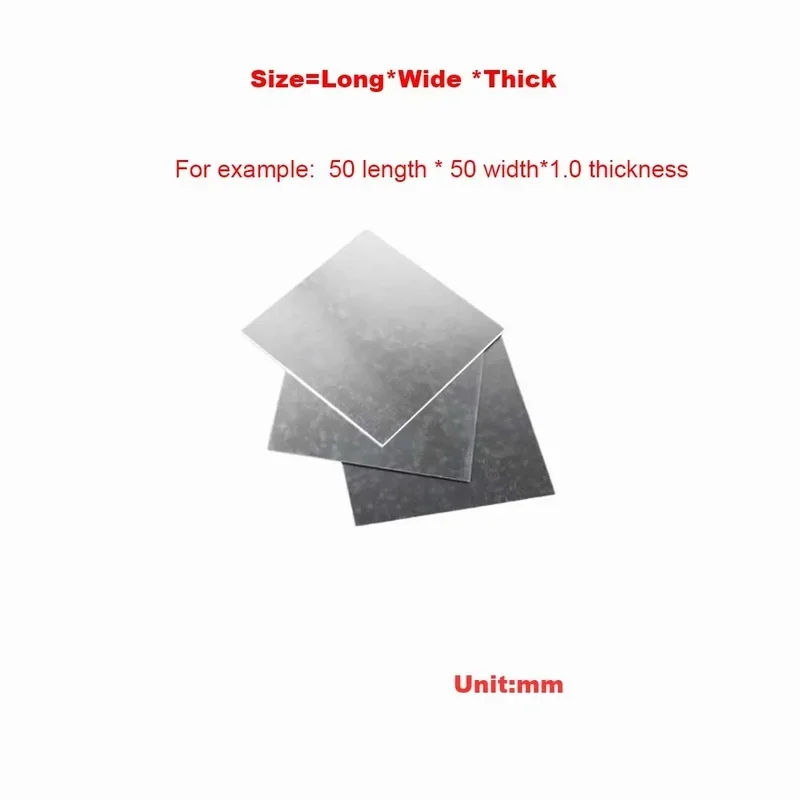 Galvanized Sheet White Iron Square Plate Gasket Laser Cutting Punching Bending Fixing Processing 1-2.5mm Thick