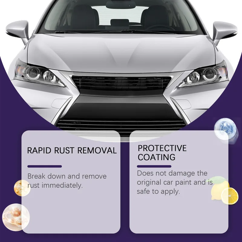 مزيل مسحوق الحديد طلاء السيارات إزالة الصدأ السطحي تلميع صيانة تجديد طلاء السيارات مزيل الحديد الصدأ #5