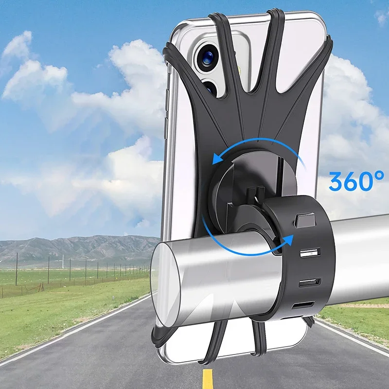 Bike Phone Holder Bicycle Mobile Cellphone Holder Motorcycle Stand Suporte Celular For iPhone Samsung Xiaomi Gsm Houder Fiets image 3