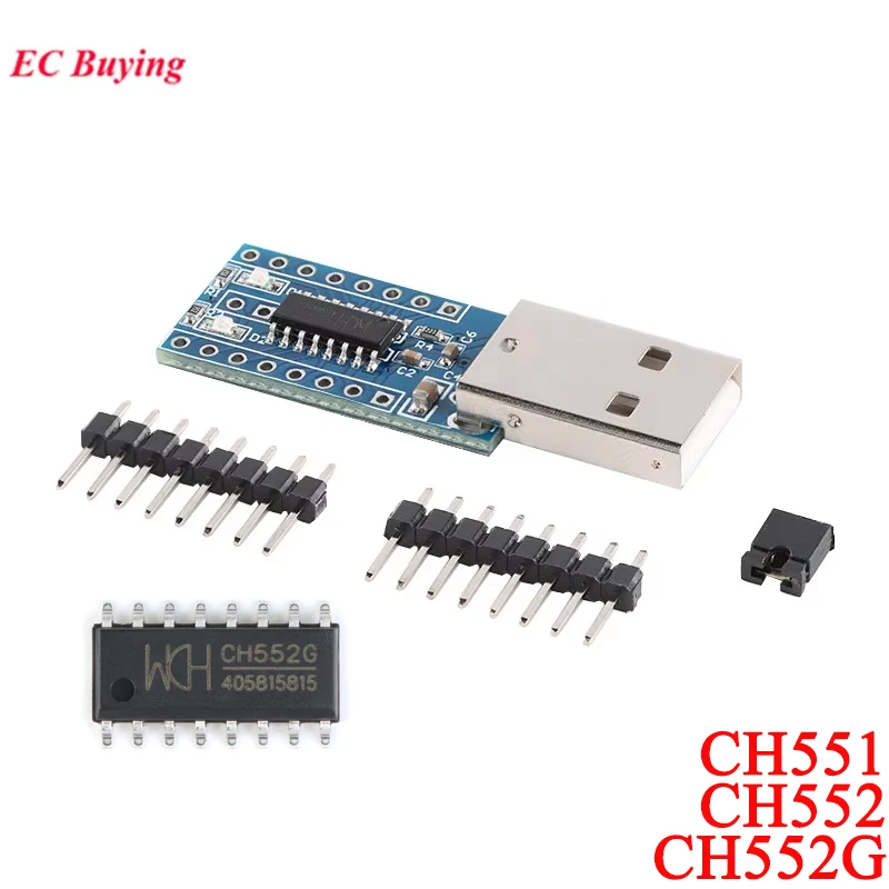 CH551 CH552 Development Board Core System Board CH552G Chip USB Communication 51 Single-Chip Microcomputer Module