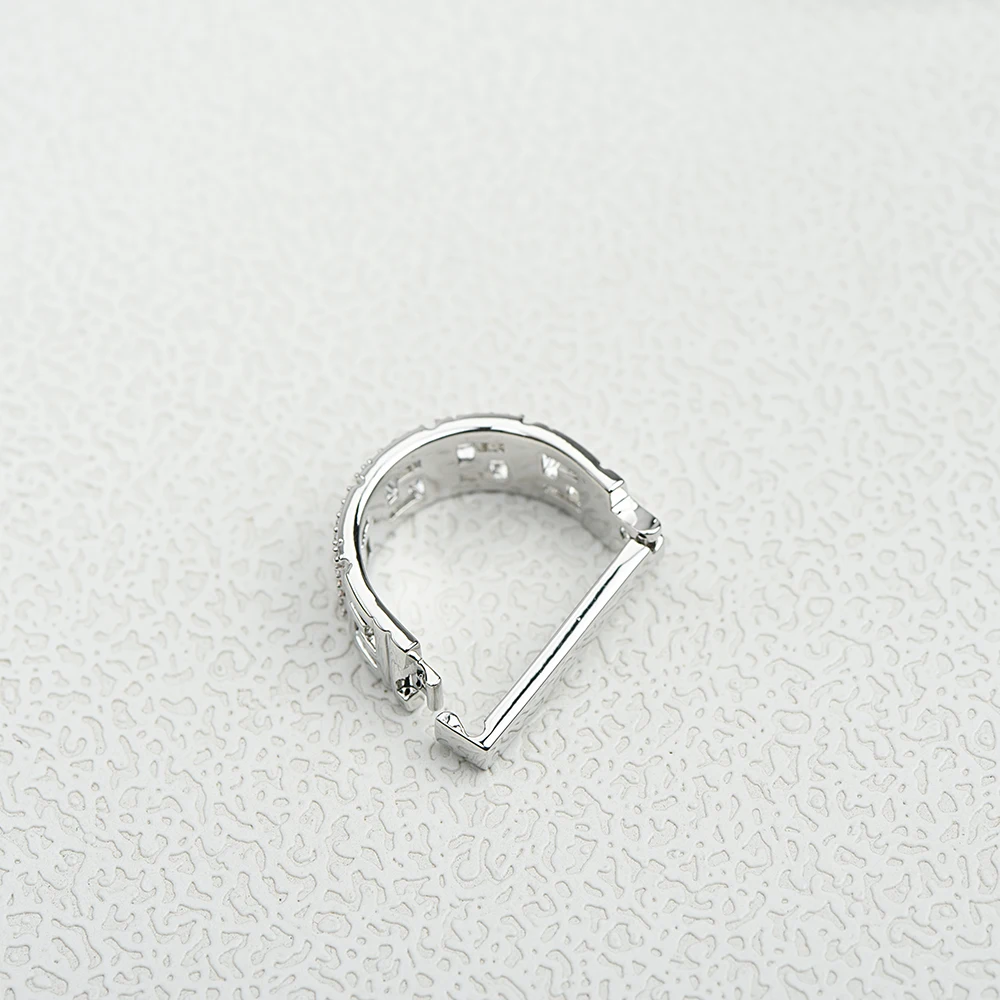 ICEYY الرجال D على شكل التعادل كليب التعادل الدائري للرجل الفاخرة الزركون مطعمة مشبك حلقة الزفاف رجال الأعمال مجوهرات اكسسوارات