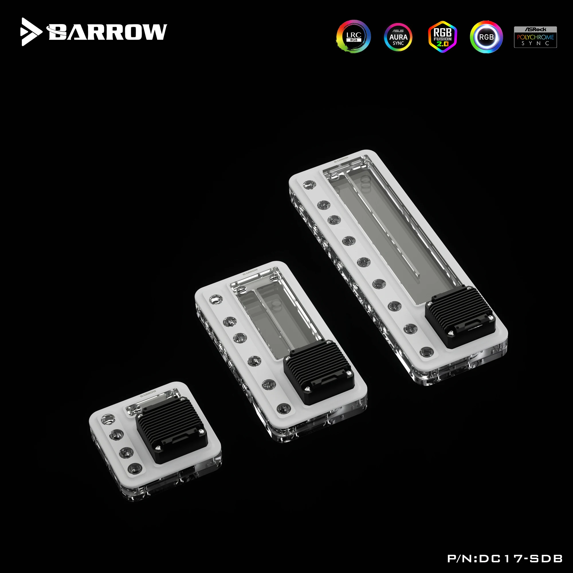 Imagem -02 - Barrow Case Distro Plate Water Cooling Universal Integrated Pump Waterway Board Componentes para Computadores 120 mm 240 mm 360 mm