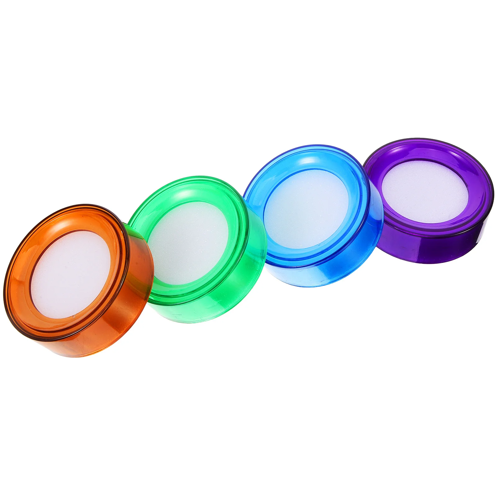 Esponjas molhadas para contagem de dinheiro, 4 unidades, conveniente umidificador de ponta do dedo para banco, acessórios de dinheiro, ferramenta de contagem rápida