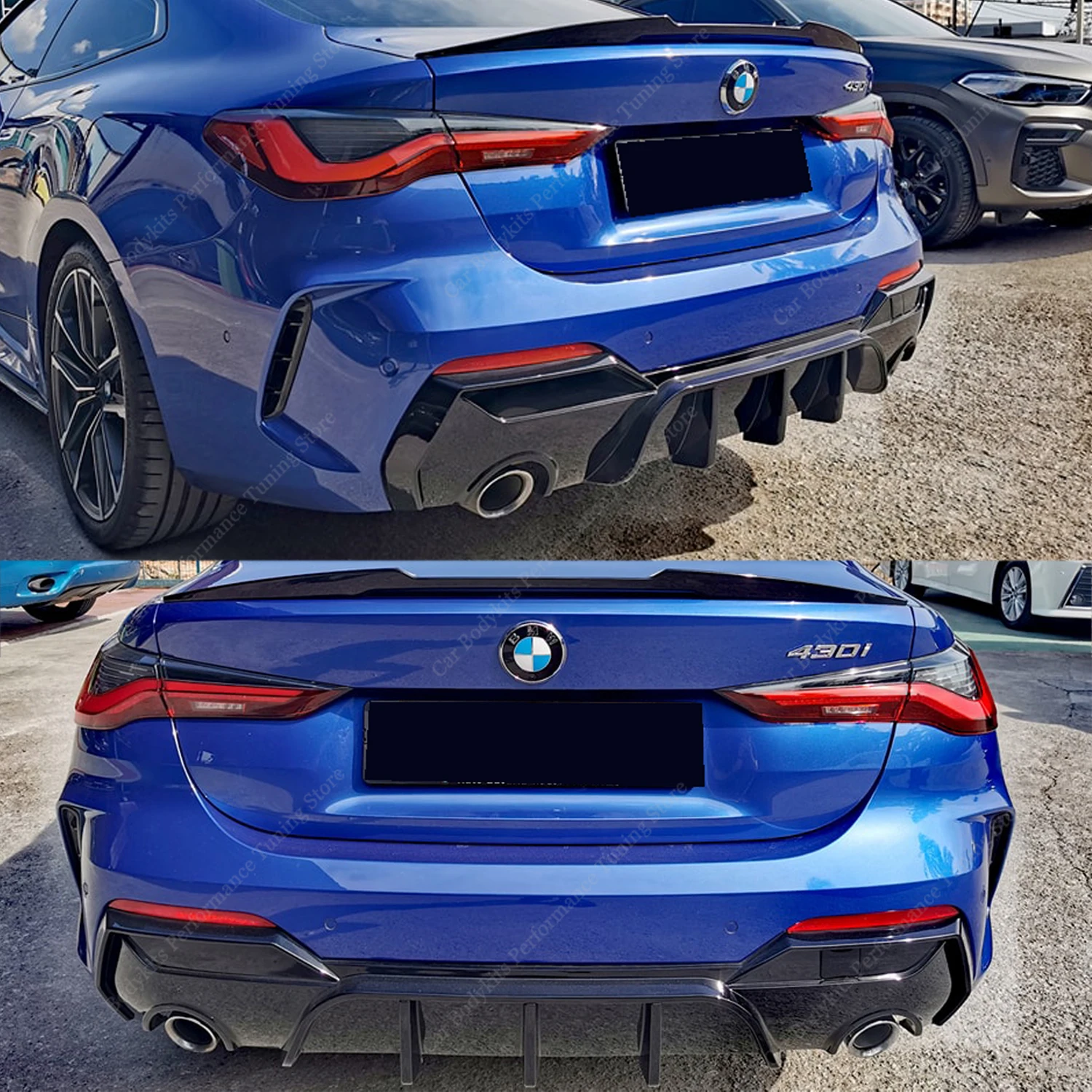 

Performance Style Rear Diffuser For Bmw G22 G23 Rear Bumper Lip Splitter 4 Series 420i 420d 430i 430d 2020-2024 Bodykits Tuning