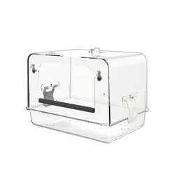 Parrot Bathtub Large Xuanfeng Peony Tiger Skin Small and Medium Special Bathing Box Divine Tool Bird Supplies