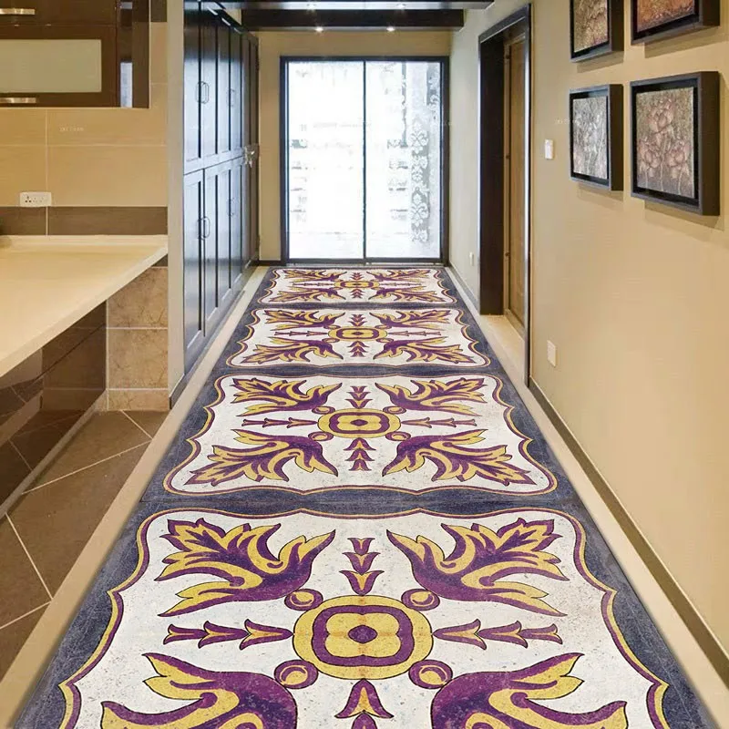 

Reese Lobby Carpets Runner Porch Long Rugs For Hallway Corridor Aisle Distressed Decor Moroccan Traditional Mosaic Tile Pattern