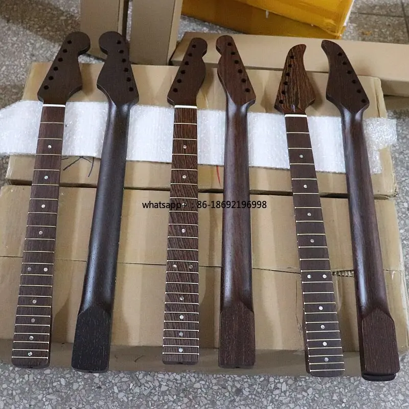 21 Peças de Cabo de Madeira Chicken Wing para Guitarra Elétrica, Acessórios DIY para Instrumentos de Guitarra de 6 Cordas, Suhr Neck 22 Peças