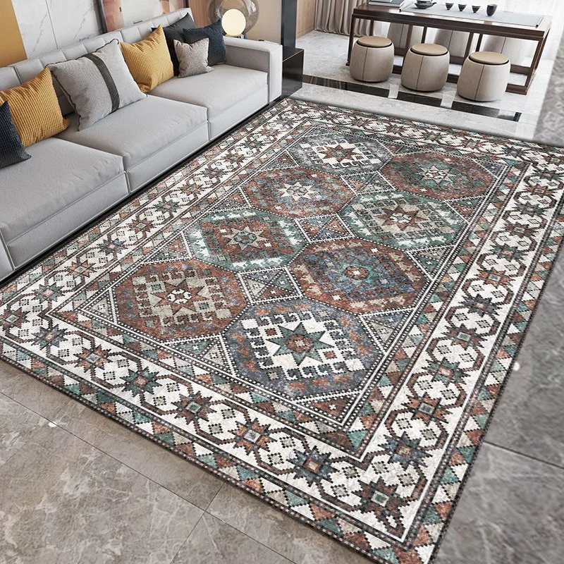 노르딕 클래식 스타일 카펫 바닥 매트 아메리칸 컨트리 카펫 거실용 노르딕 스타일로 완전히 덮인 매우 아름다운 카펫