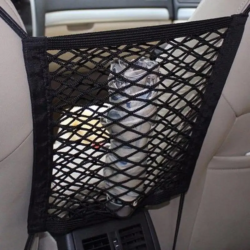 Motorcycle Cargo Net High Elastic Double Layer Motorcycle Net for Helmet Storage Bungee Cargo Net with 4 Hooks Luggage Net view 2
