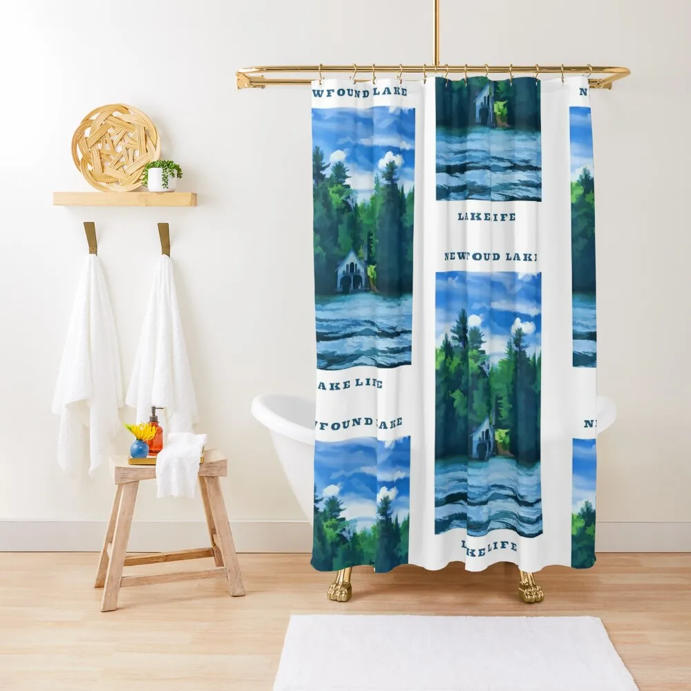 

Newfound Lake - Lake Life Shower Curtain Bathroom Accessories Bathroom Box Elegant Bathroom Cover Curtain