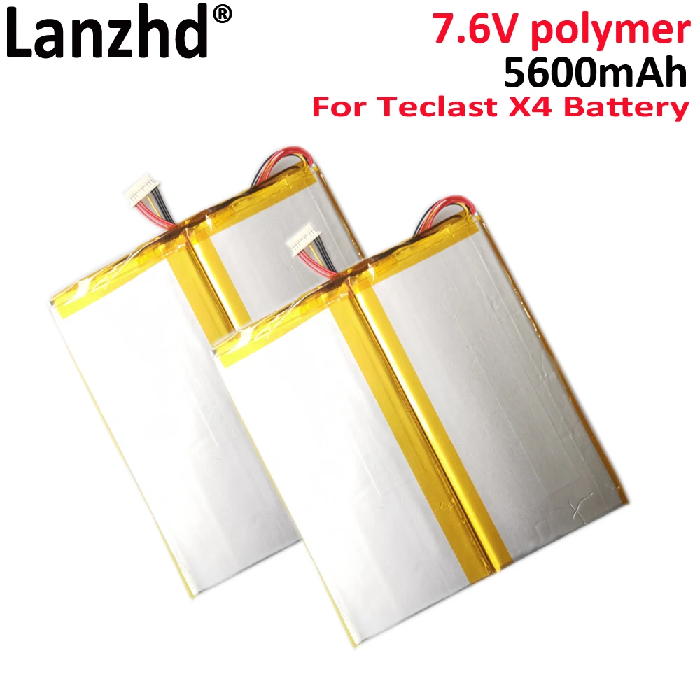 بطارية 7.6 فولت جديدة H- 28125140 P لجهاز الكمبيوتر المحمول Teclast X4 المحمول والكمبيوتر اللوحي تراكم 7 أسلاك التوصيل 5600 مللي أمبير في الساعة