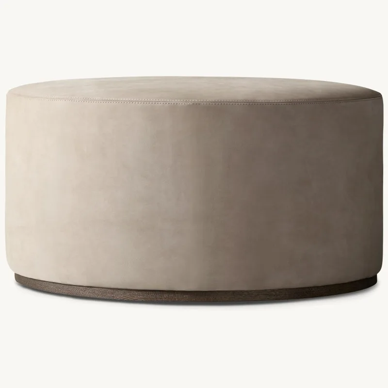 

Small apartment modern simple light luxury bedroom makeup stool fabric round makeup stool