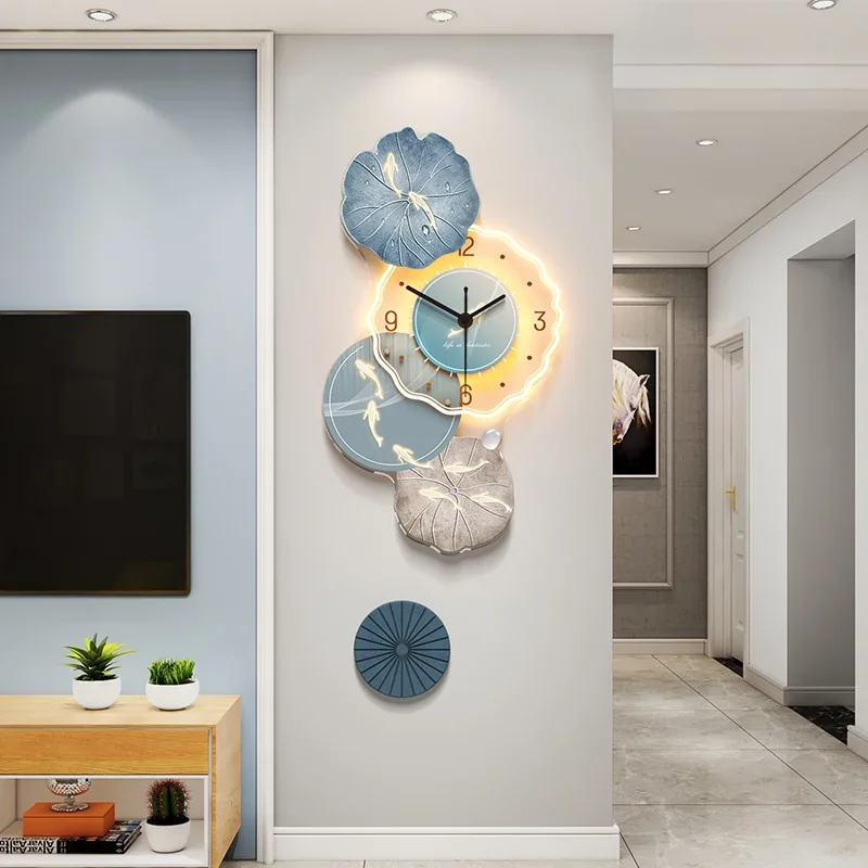 Living Room Metal Wall Art Wall Clocks Design Aesthetic Cute Creative Simple Wall Watch Fashion Horloge Murale Room Decorations