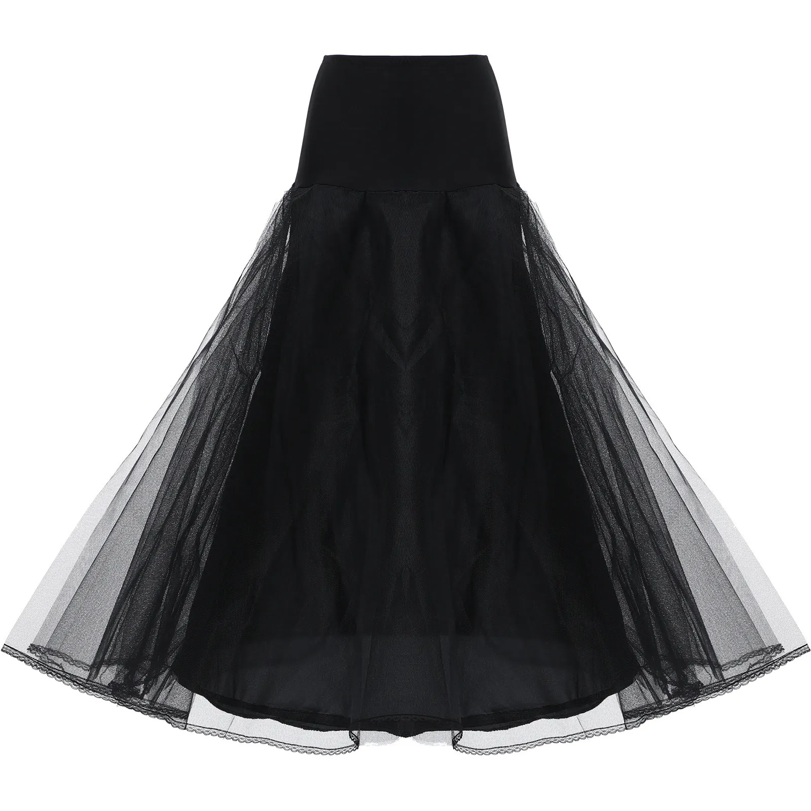 

Женская свадебная многослойная юбка-подъюбник с эластичным поясом для свадебного платья, длинная бальная юбка