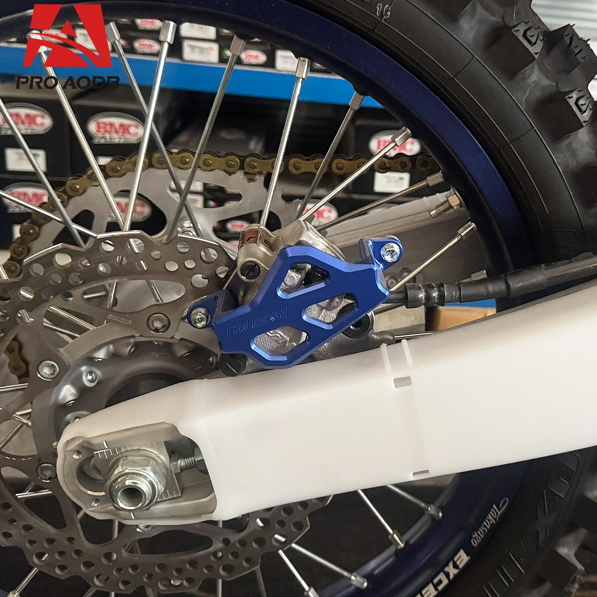 

For Yamaha YZ450FX WR250F WR450F 2024 NEW Aluminum Rear Brake Caliper Guard Protector Cover YZ125 YZ250 YZ250F YZ450F YZ250FX