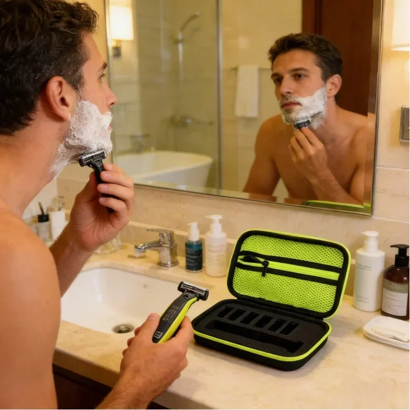 Shaver Electric Trimmer Storage Case Travel Bag for One Blade QP2530/2520 - Durable Storage Solution for Personal Groomi