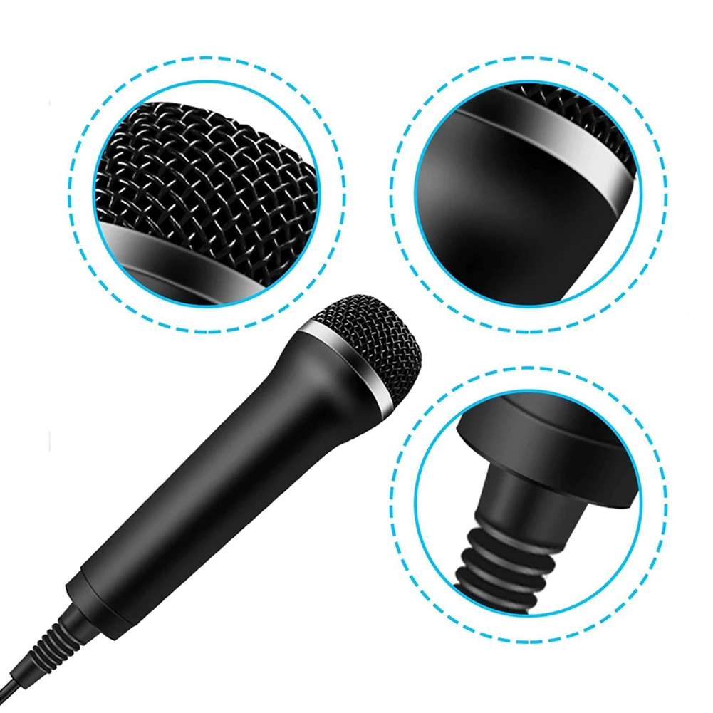Picture 6: USB Wired Microphone Karaoke Mic for Nintendo Switch Wii PS4 Xbox PC Computer Condenser Recording Microfone Ultra-wide