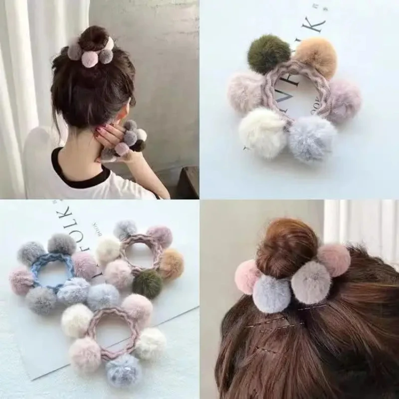 2.5cm Natural Fluffy Pompom Fur Ball 25mm Pom Pom Pure Color Pompon Pompoms For Caps Hats Scarf Gloves Clothes Decoration 10pcs