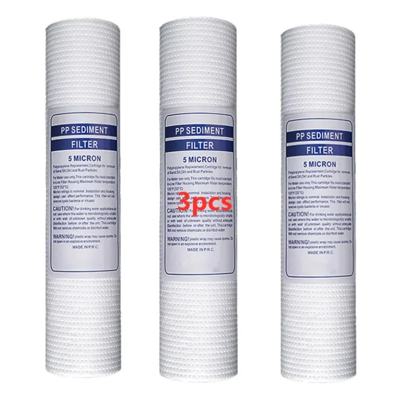 5 Micron 10 Inch 2.5 Inch PP Cotton Sediment Filter Cartridges for RO System