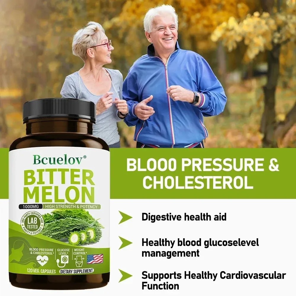 Bitter Melon Capsules, Balance Blood Sugar, Help Maintain Cardiovascular Health, and Promote Glucose Metabolism
