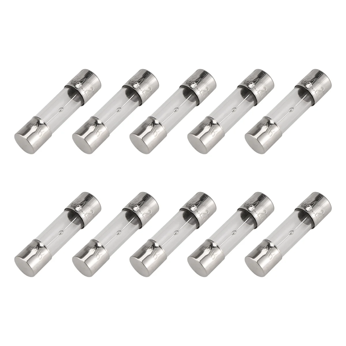 10 Pcs 250V 3A 3Amp Slow Blow Glass Fuses Tubes 5mm x 20mm