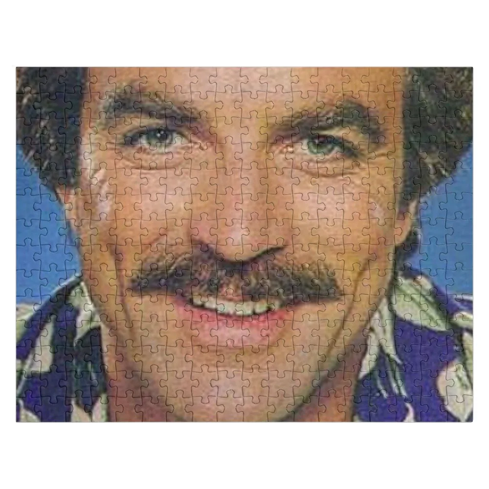 

Tom Selleck, забавная маска на лицо, пазл в стиле магнема, им. ИК, индивидуальный подарок для детей, пазл с индивидуальным названием, деревянный пазл