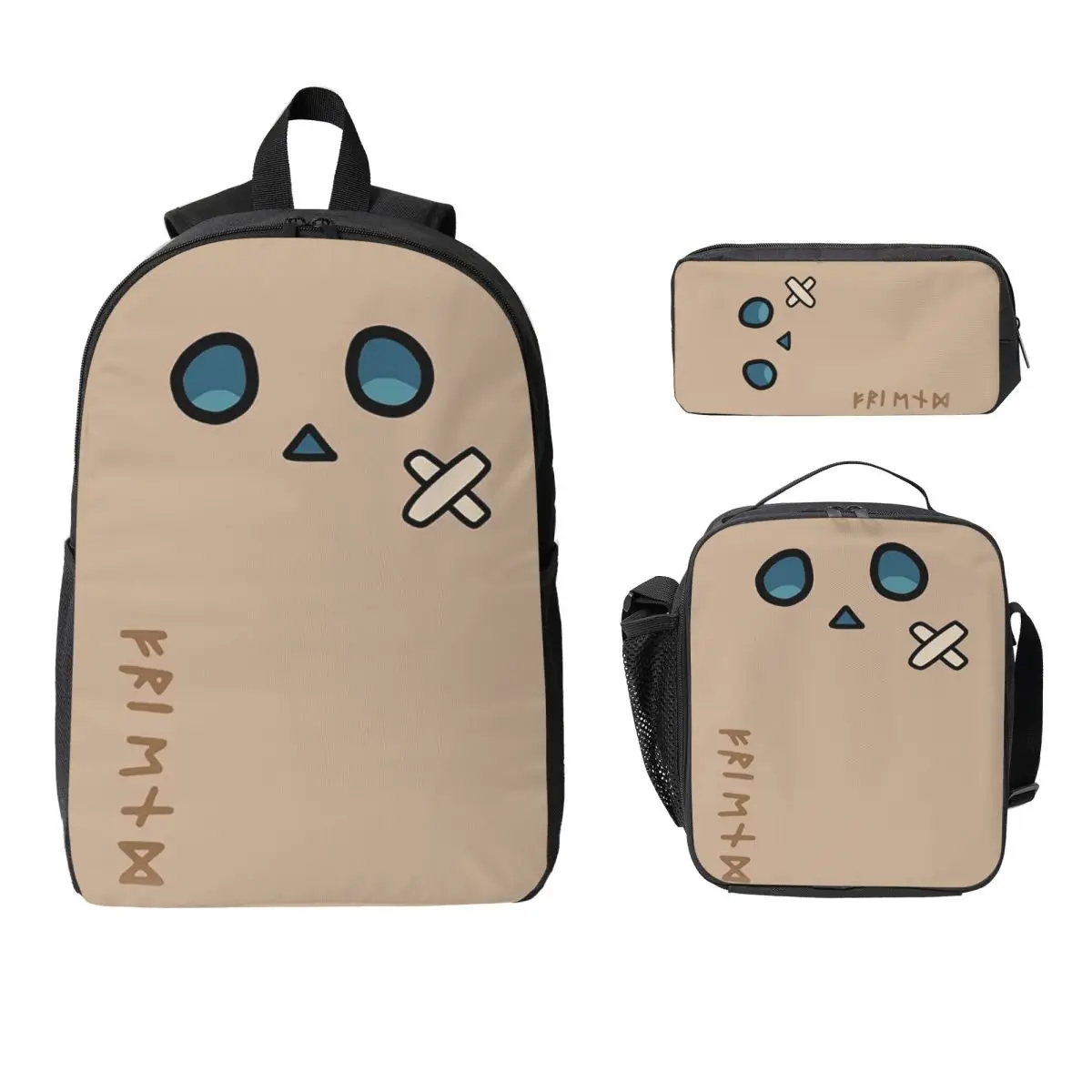 

Hololive Production Fictitious Virtual Youtuber Vtuber Nanashi Mumei Mascot Backpack BookBag 3ps Insulated Lunch Bag Pencil Case