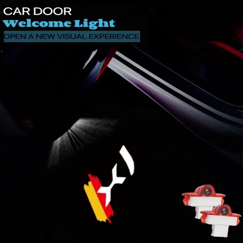 

2pcs Car styling Door LED Decoration Wireless Welcome Light Logo For Jaguar XJ 2005-2017 2018 2019 Logo Lights Projector Lamp