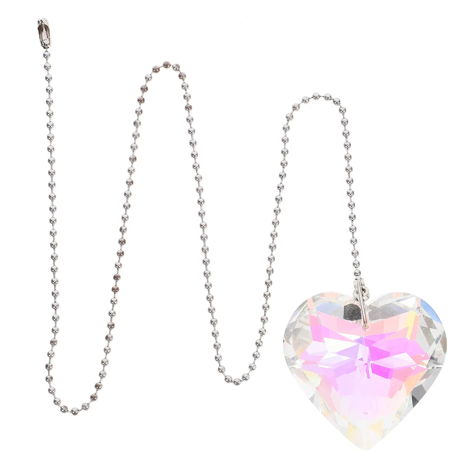 Crystal Pendant for Ceiling Fan Pull Chain Decorative Light Pull Extension Elegant Design Bathroom Lamp Chain Extender
