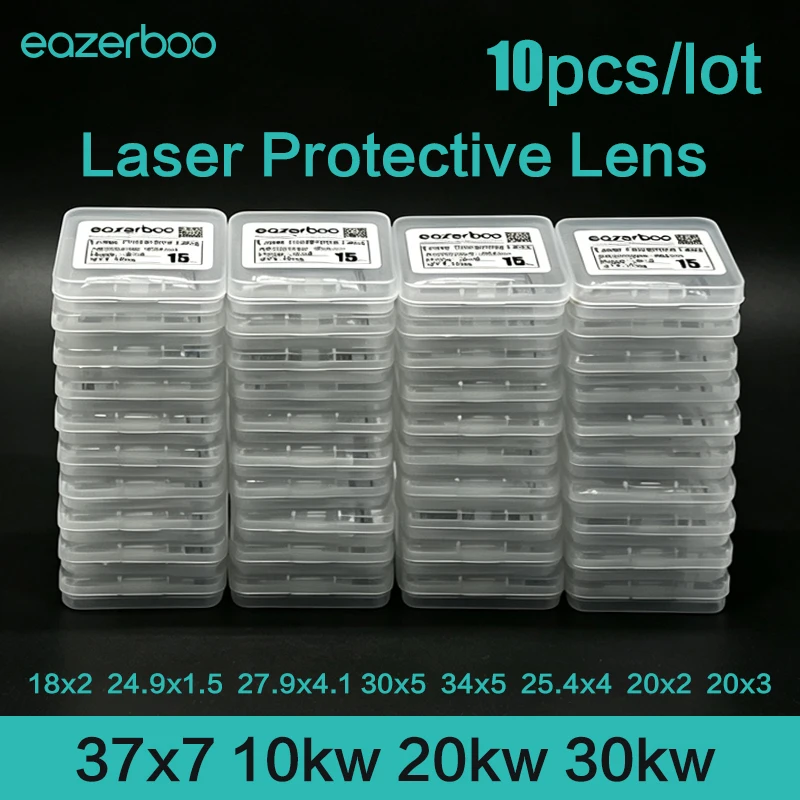 Raytools Original Laser Protective Windows 37x7 15kw Optical Protection Lens 27.9x4.1 Fused Silica Fiber Cutting Machine Lens