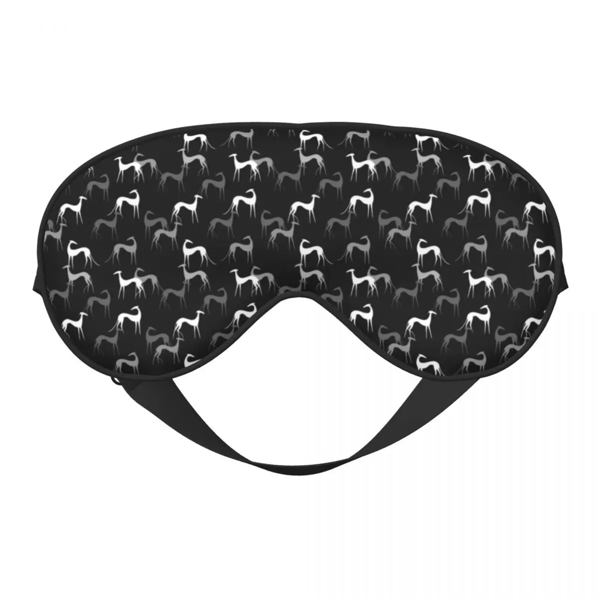 Mascarilla de ojos suave personalizada con bonito Sighthounds, vendas de doble cara, creativo, galgo, Whippet, perro, bloqueador, parches para ojos ligeros para oficina