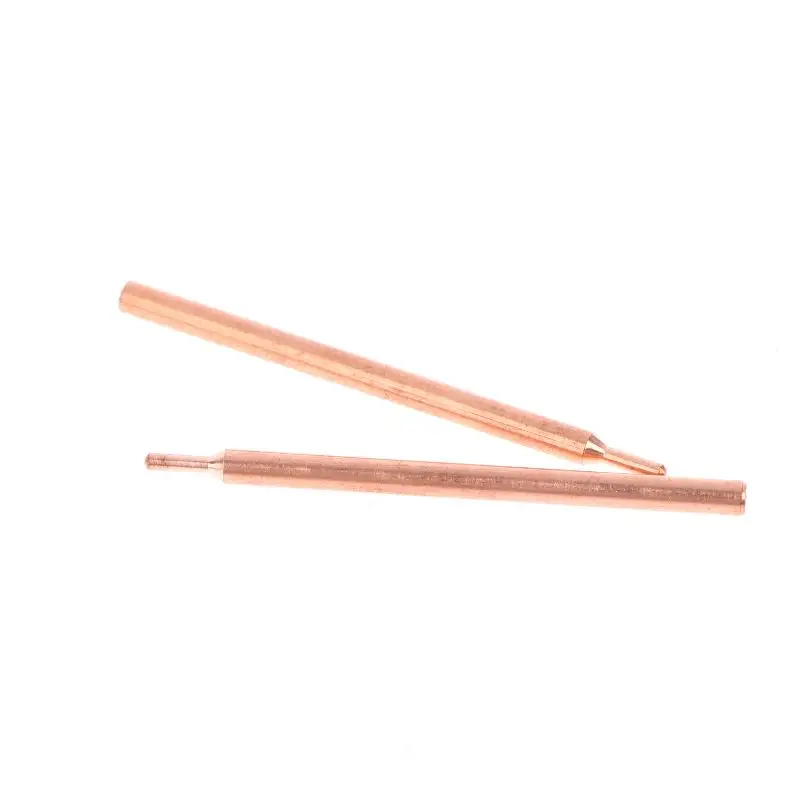 2/5/10Pcs Copper Oxide Electrode Head 18650 Power Battery Double Head Spot Welding Needle 3MM Purple