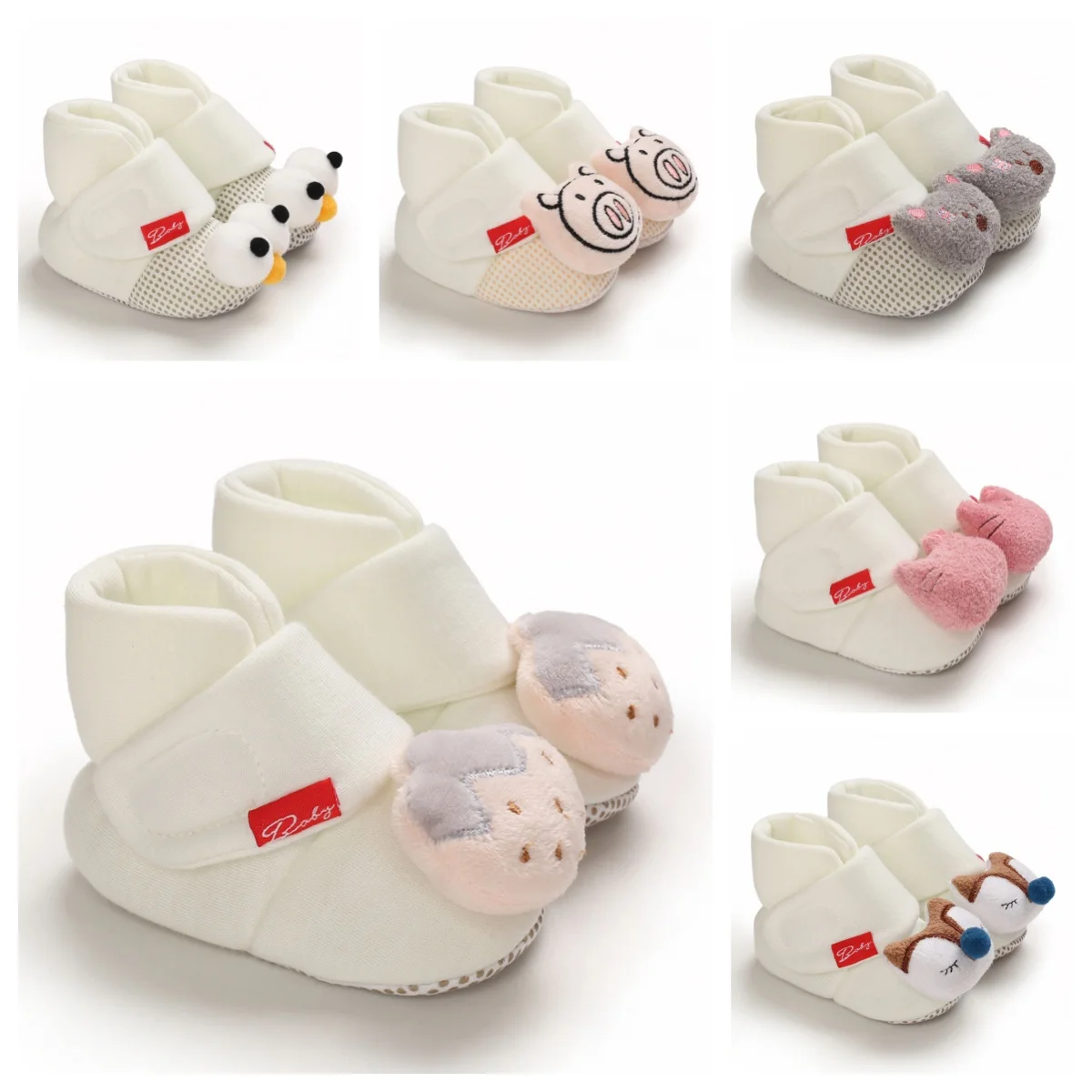 

Baby Girl Winter Warm Fur Snow Boots Baby Boots Anti Slip 0-18 Months