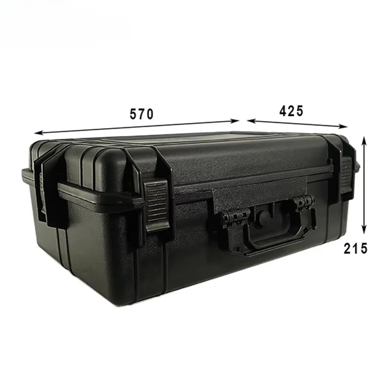 Plastic box, 570 × 425 × 215 mm, medium-sized plastic box with handles