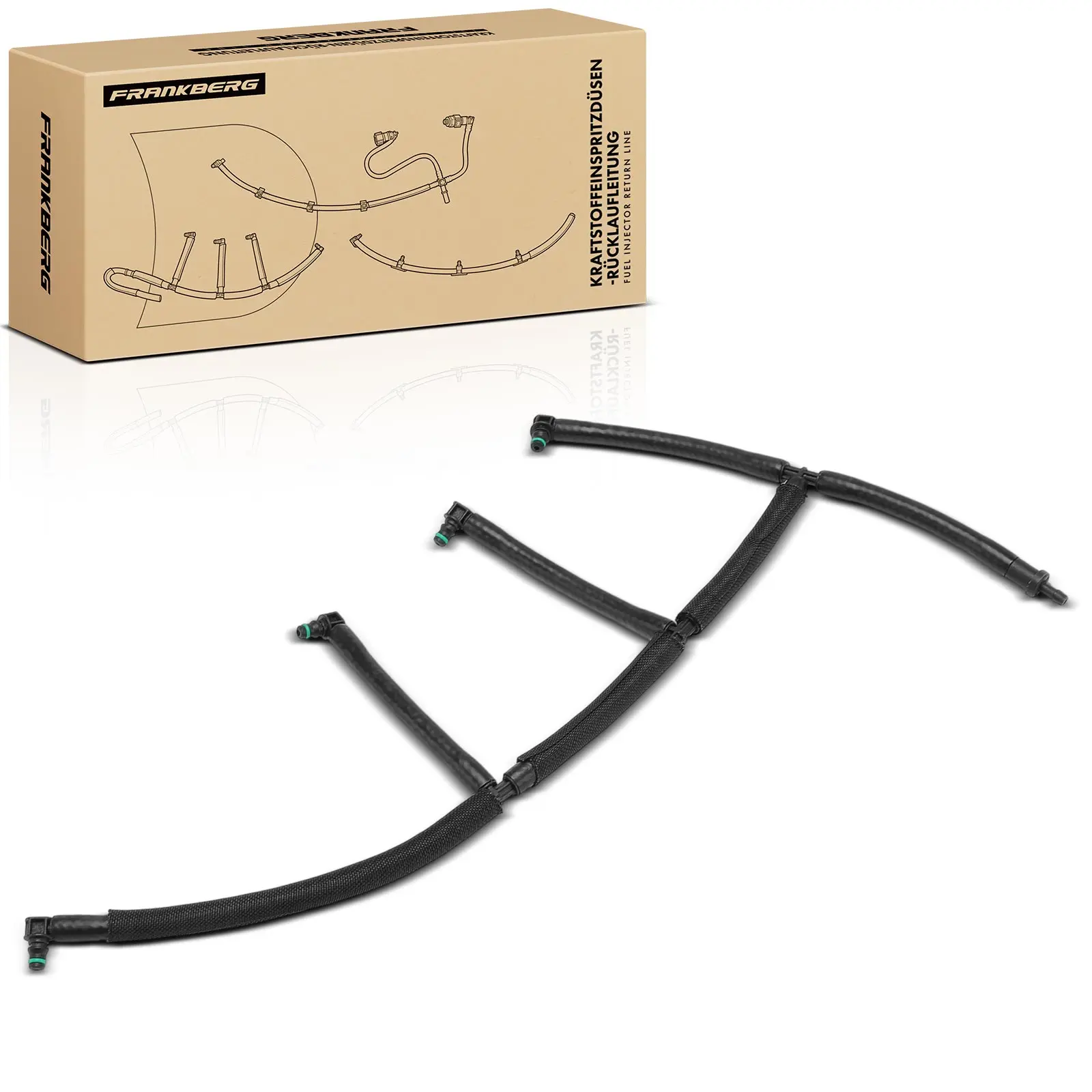 Frankberg 1x Lekkende brandstof voor VW Polo Passat Audi A1 Sportback Skoda Rapid Spaceback 03L130235AN 03L130235T 03L130235AG