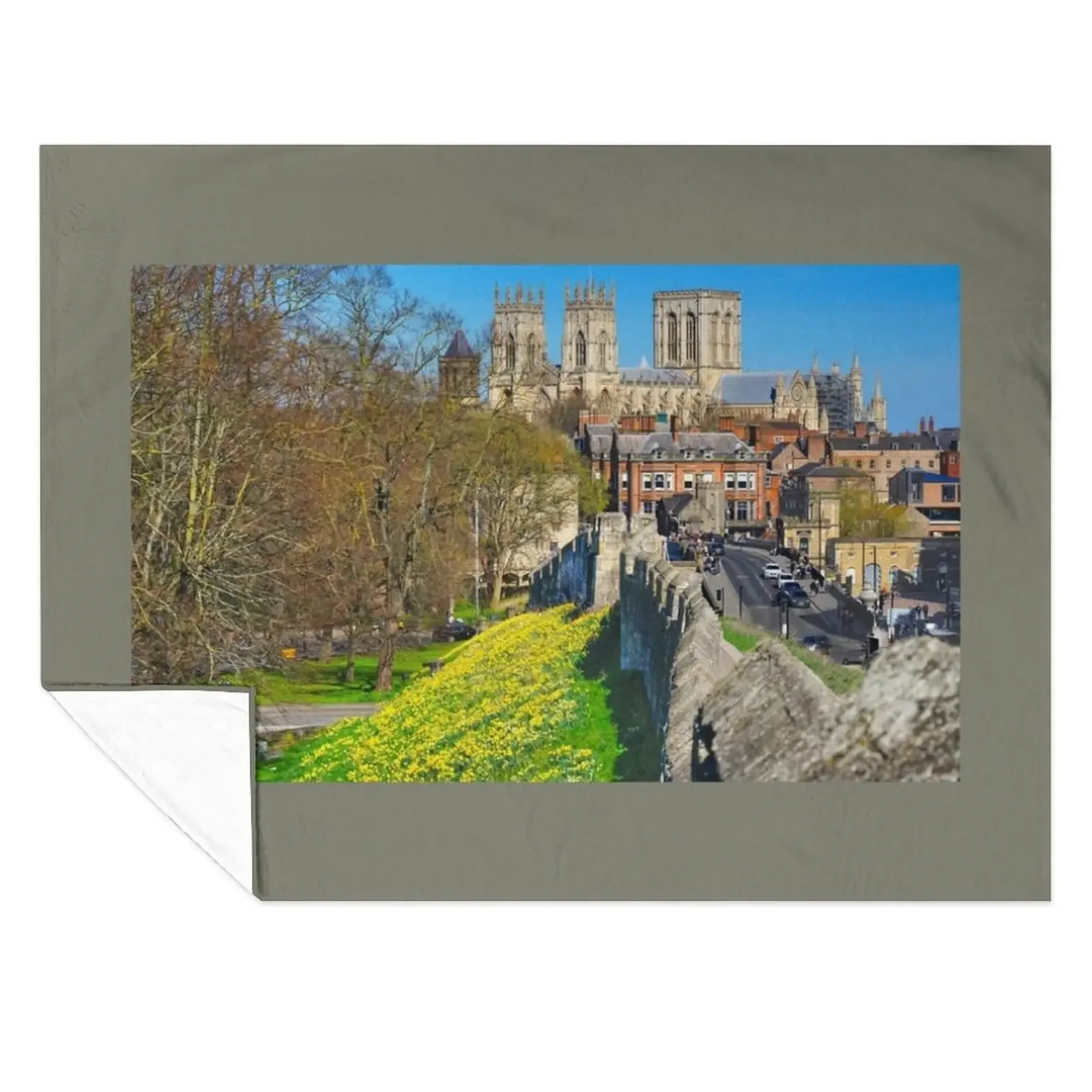 

York Minster Throw Blanket Warm Thermal Flannel Luxury St Blankets
