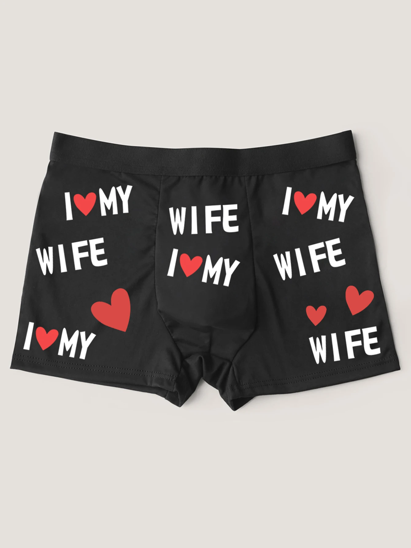 Men\'s Black Boxer Shorts With\