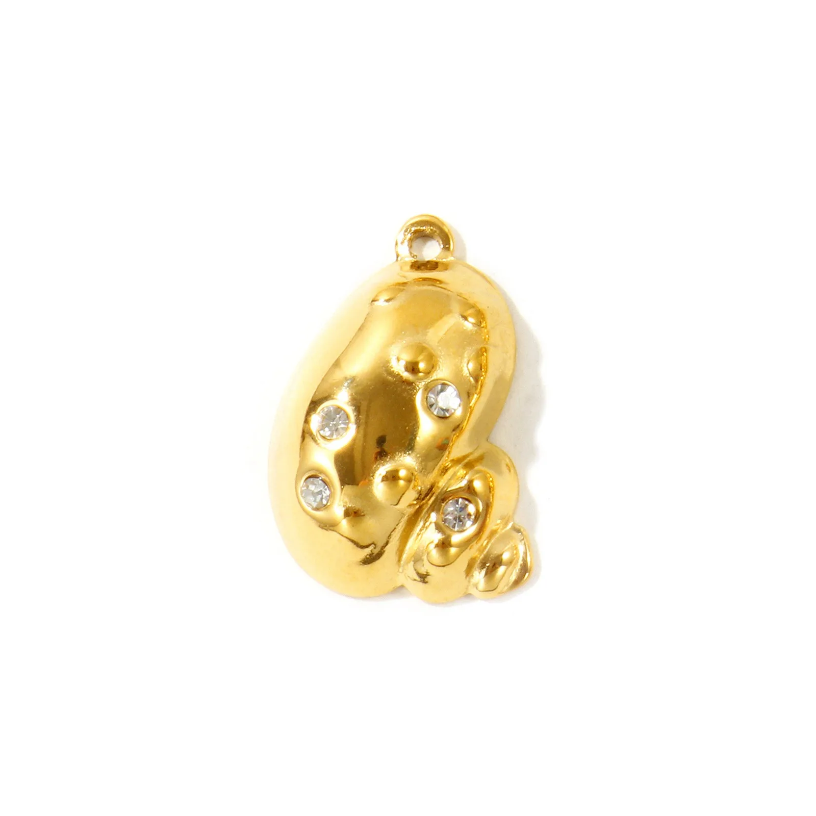 2 Stück Fisch-Kreuz-Schmuckanhänger, 18K vergoldet, Mikro-Pavé Zirkonia, 304 Edelstahl-Anhänger, DIY-Halskette, Großhandel – Detail 2