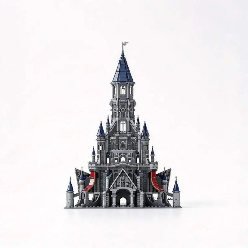 48170PCS Epic Fantasy Royal Grand Castle Kingdom Tower Building Blocks Creative Model DIY Assembly Toy Collection Display Gift