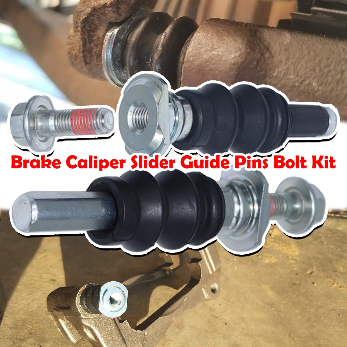 

Front Brake Caliper Slider Guide Pins Bolt Kit For Citroen Fiat Peugeot Toyota Left Right Disc Housing Bellows Sleeve Bushing