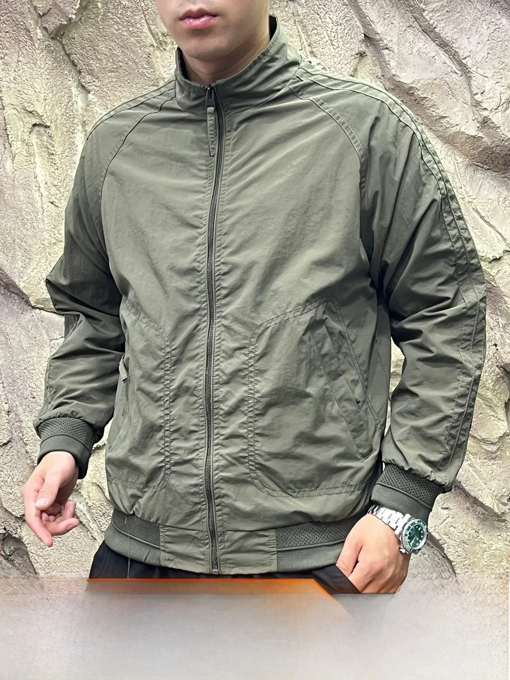 Dopamine Color Series Windproof Water-Resistant Quick-Drying Breathable Men's Stand Collar Outdoor Jacket Spring Autumn New A...