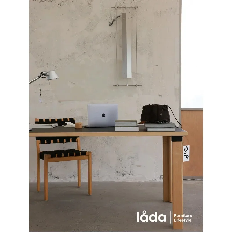 Tisch Haushalt kleine Wohnung moderner einfacher leichter Luxus nordischer mittelalterlicher Stil Schreibtisch langer Esstisch runder Tisch