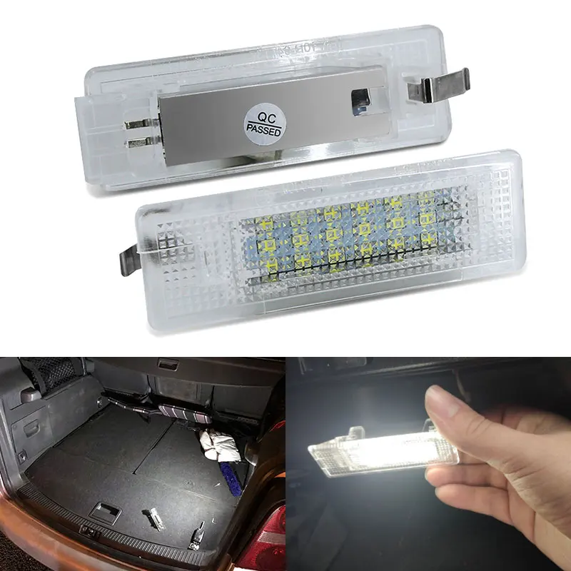 1PC 흰색 18 SMD LED 수하물 트렁크 인테리어 조명 Canbus For VW 골프 5/6/7 MK5 Mk6 MK7 V/VI/VII Jetta Passat Touran