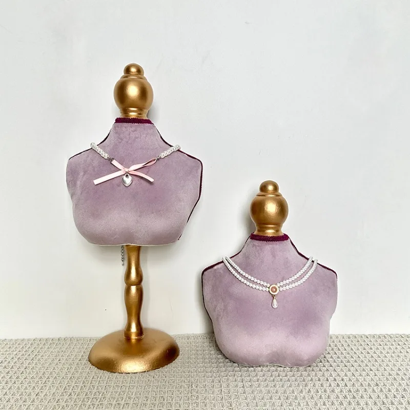 Premium Necklace Display Stand Portrait Neck Jewelry Rack Model Dummy Props Wholesale