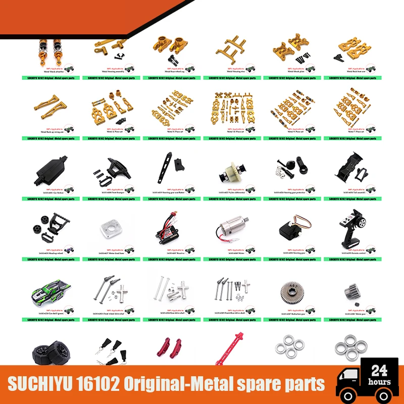 SCY-eje Transmisión Engranaje Motor Sin Escobillas, Piezas Metal Actualización Coche RC, Piezas Originales 16101 16102 16103