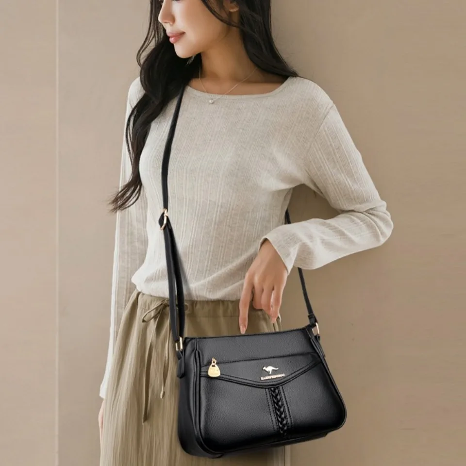 حقائب يد فاخرة ذات علامة تجارية أصلية حقائب نسائية مصممة بأعلى جودة حقائب كتف جلدية ناعمة للنساء حقائب يد عبر الجسم #4