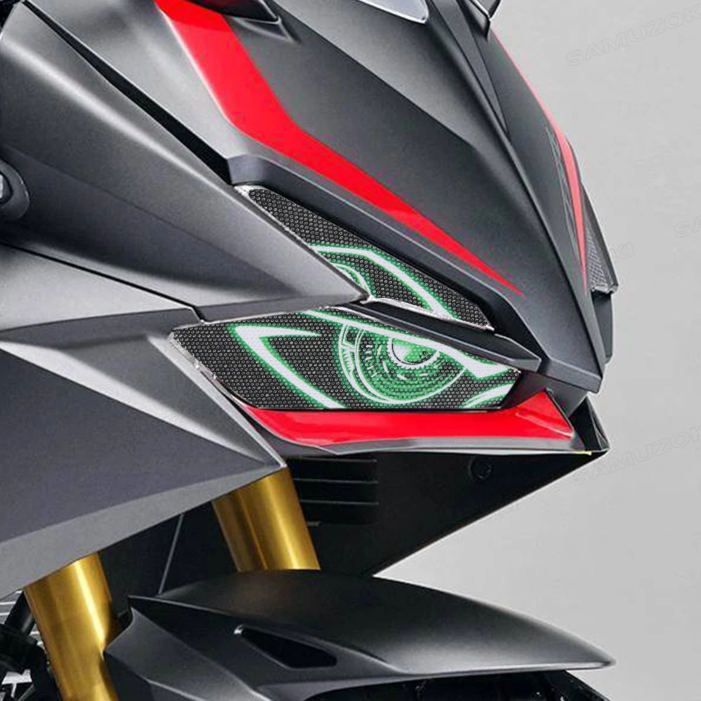 CBR 250RRไฟหน้ารถจักรยานยนต์สติกเกอร์สําหรับHonda CBR250RR 2023 CBR 250 RR 2017-2022 2020 Decals Head Light Pegatinas 3D Guard