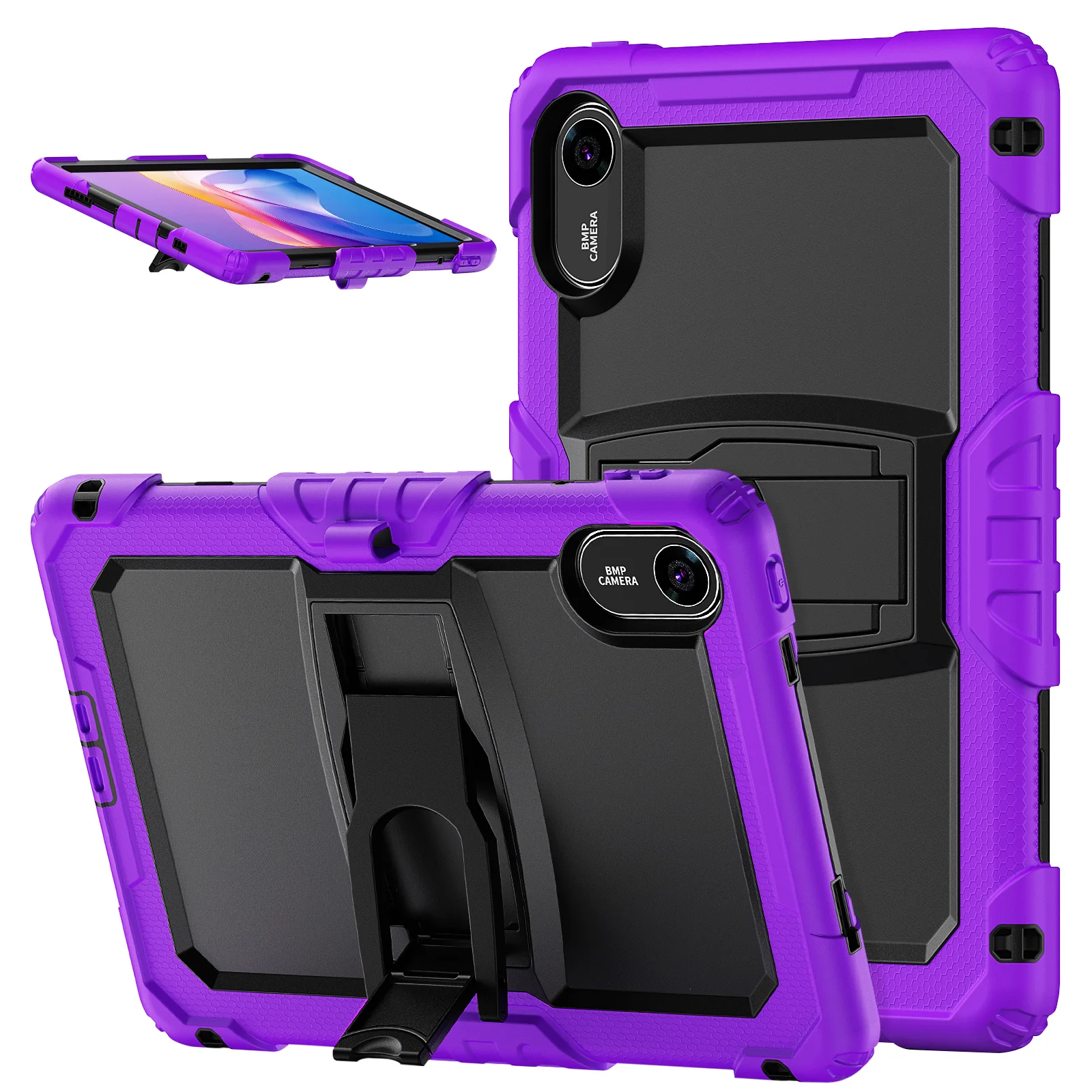 

Rugged Stand Case For Xiaomi Redmi Pad 2 2025 11 inch Model 25040RP0AG 25040RP0AI Heavy Duty Kickstand Cover 3-Layers Shockproof