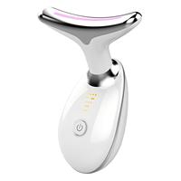 Neck Face Massager 3 Color LED Facial Beauty Device Face Sculpting Tool with Thermal Vibration for Skin Care Wrinkle Removal